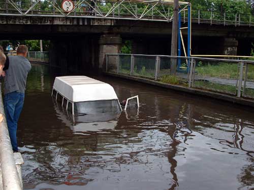 Мой город во время ливня