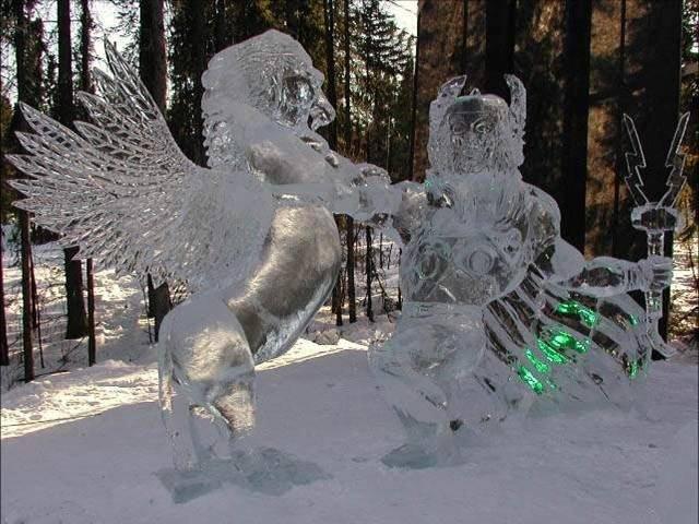 Скульптуры из льда
