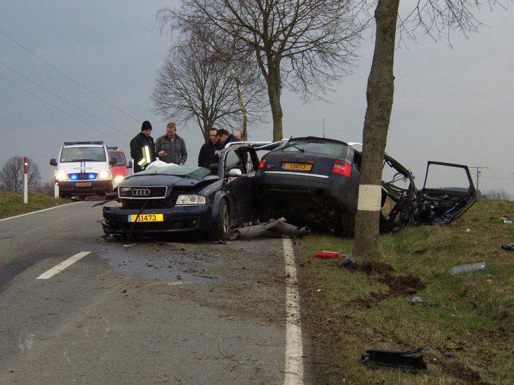 Авария Audi RS6 в Люксембурге