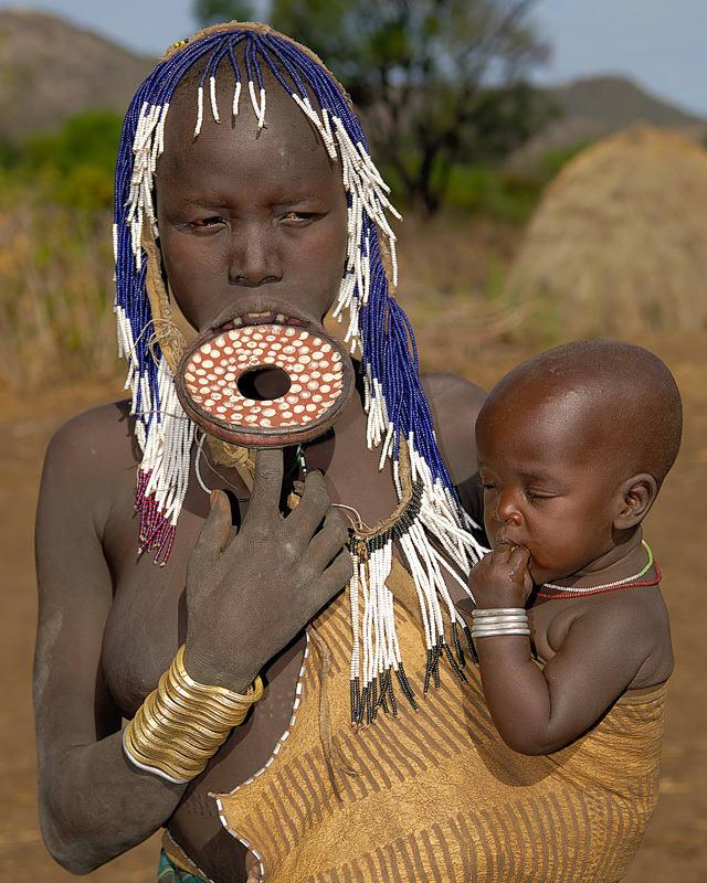 Племя Мурзи. Эфиопия