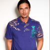 Christian Audigier. Conquest Leopard Embroidered Jersey Polo. $165