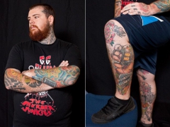 Фестиваль татуировок и модификаций тела в Сиднее. Джеймс Мэттьюс