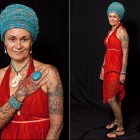 Фестиваль татуировок и модификаций тела в Сиднее. Мишель Доусон