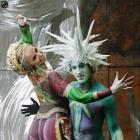 Всемирный фестиваль боди-арта в Австрии. Модели позируют перед фотографами
