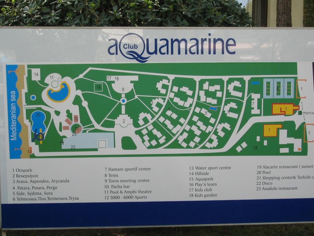 Amara Club Marine (Амара Клуб Марин) карта отеля