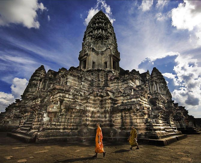 Самые красивые места мира. Прекрасный древний храм Ангкор Ват в Камбодже